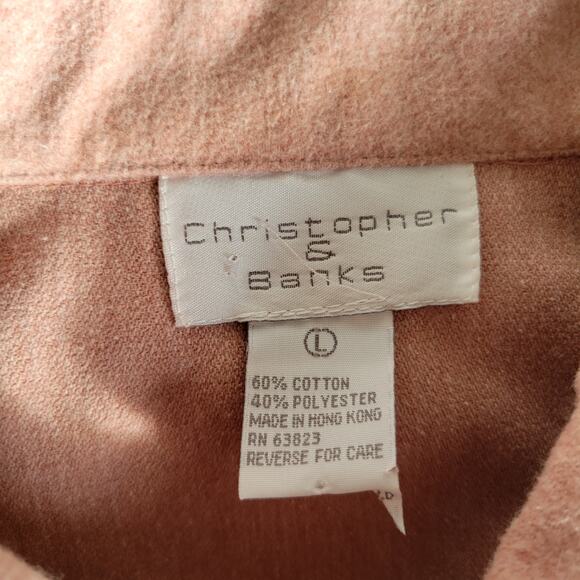 Vintage Christopher & Banks Winter Vest Polar Bear Igloo Applique Women Large - Picture 10 of 11